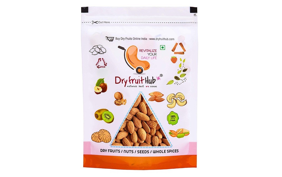 Dryfruit Hub California Almonds    Pack  800 grams